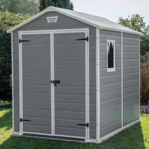 6' x 8' Keter Manor Plastic Garden Shed (1.86m x 2.37m) by Buy Sheds Direct