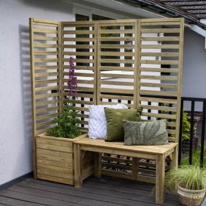 5' x 1'9 Forest Modular Wooden Garden Seating Set Number 1 (1.53m x 0.53m) by Buy Sheds Direct
