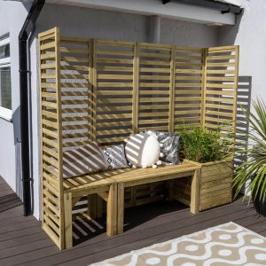 6'9 x 1'9 Forest Modular Wooden Garden Seating Set Number 2 (2.06m x 0.53m) by Buy Sheds Direct