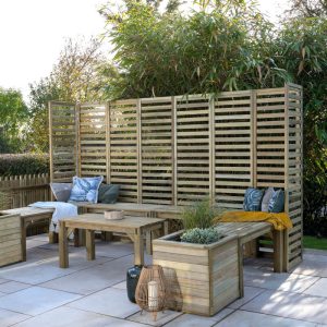10' x 6'8 Forest Modular Wooden Garden Seating Set Number 4 (3.06m x 2.03m) by Buy Sheds Direct