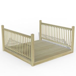 8' x 8' Forest Patio Deck Kit No. 3 (2.4m x 2.4m) by Buy Sheds Direct