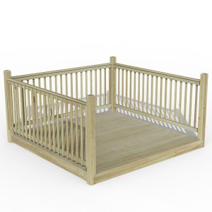 8' x 8' Forest Patio Deck Kit No. 4 (2.4m x 2.4m) by Buy Sheds Direct