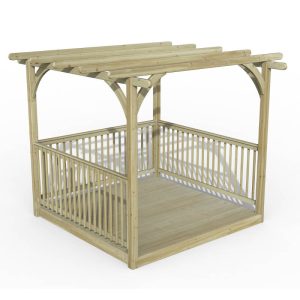 8' x 8' Forest Pergola Deck Kit No. 3 (2.4m x 2.4m) by Buy Sheds Direct