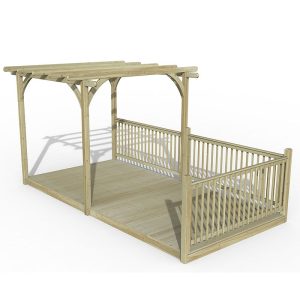 8' x 16' Forest Pergola Deck Kit No. 7 (2.4m x 4.8m) by Buy Sheds Direct