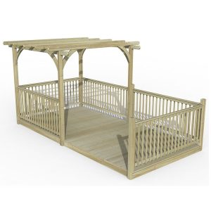 8' x 16' Forest Pergola Deck Kit No. 12 (2.4m x 4.8m) by Buy Sheds Direct
