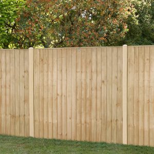 Forest 6' x 6' Pressure Treated Vertical Closeboard Fence Panel (1.83m x 1.85m) by Buy Sheds Direct