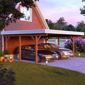 20' x 17' Palmako Karl Wooden Carport (6m x 5.1m) by Buy Sheds Direct