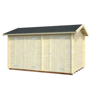 13'5 x 8'5 Palmako Jari (28mm) Premium Nordic Shed (4.1m x 2.6m) by Buy Sheds Direct