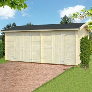 17' x 10'5 Palmako Jari Premium (28mm) Multi-room Shed (5.2m x 3.2m) by Buy Sheds Direct