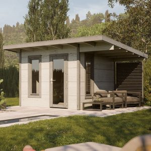 Palmako Grace 3m x 2.9m Pent Log Cabin (56mm) by Buy Sheds Direct