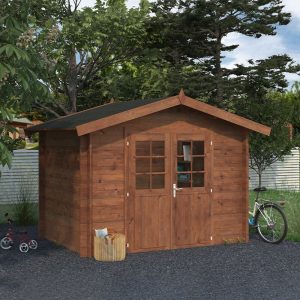 Palmako Valentine 2.8m x 1.8m Premium Log Cabin Shed (28mm) by Buy Sheds Direct