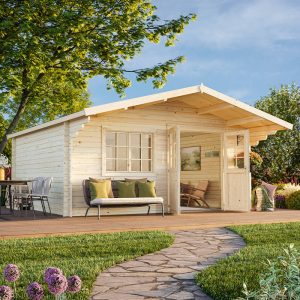 Palmako Britta 5.1m x 4.5m Log Cabin Garden Building (40mm) by Buy Sheds Direct