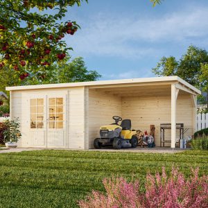 Palmako Ella 6m x 3.2m Log Cabin Summerhouse (28mm) by Buy Sheds Direct