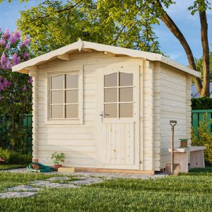 Palmako Emma 1 2.6m x 2.2m Log Cabin Summerhouse (28mm) by Buy Sheds Direct