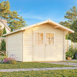 Palmako Sally 3.2m x 3.8m Log Cabin Summerhouse (44mm) by Buy Sheds Direct