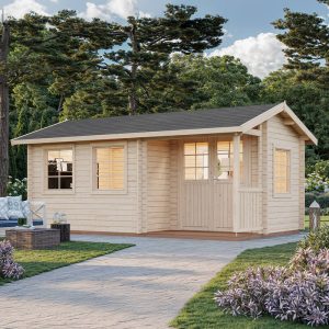 Palmako Susanna 5.3m x 3.2m Log Cabin Garden Building (44mm) by Buy Sheds Direct