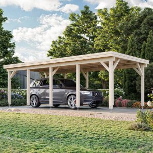 12' x 25' Palmako Karl Wooden Carport (3.6m x 7.6m) by Buy Sheds Direct