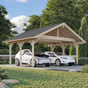 21' x 17' Palmako Robert Wooden Carport (6.3m x 5.1m) by Buy Sheds Direct