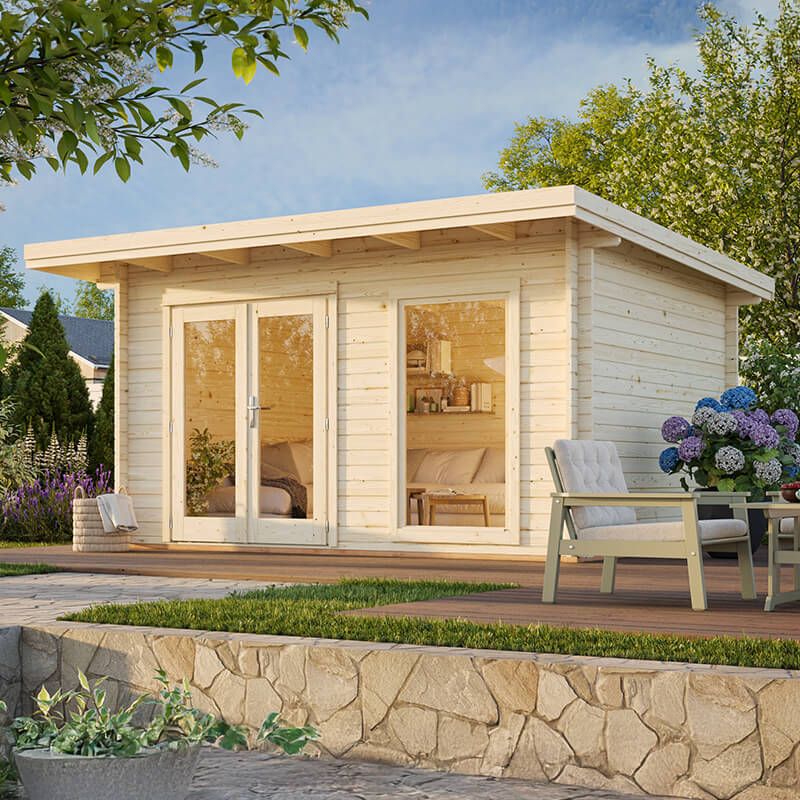 Palmako Heidi 4.1m x 3m Log Cabin Summerhouse (44mm) by Buy Sheds Direct