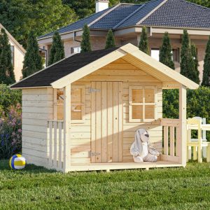 Palmako Felix 1.8m x 1.2m Childrens/Kids Cabin Luxury Outdoor Playhouse (16mm) by Buy Sheds Direct