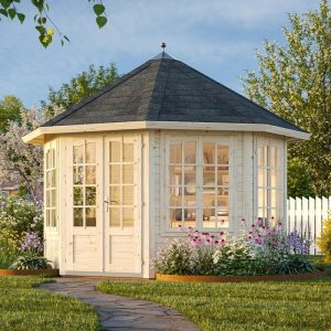 Palmako Veronica 3.4m x 3.4m Log Cabin (34mm) - 4 Windows by Buy Sheds Direct