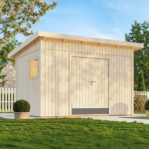 13' x 10' Palmako Stig Heavy Duty Wooden Pent Shed (3.94m x 3.05m) by Buy Sheds Direct