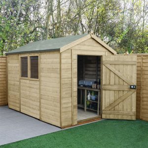 10' x 6' Forest Timberdale 25yr Guarantee Tongue & Groove Pressure Treated Apex Shed (3.06m x 1.98m) by Buy Sheds Direct