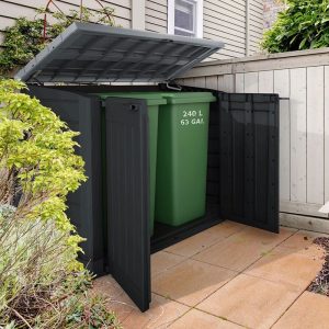 5' x 3' Keter Hideaway Large 1200L Plastic Storage Unit/ Wheelie Bin Store (1.46m x 0.82m) by Buy Sheds Direct