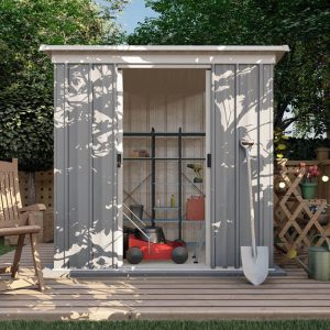 6' x 4' Yardmaster Platinum Tall Pent Metal Shed (1.9m x 1.19m) by Buy Sheds Direct