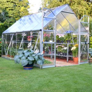 8'x12' Palram Canopia Balance Large Walk In Aluminium Framed Greenhouse (2.4x3.6m) by Buy Sheds Direct