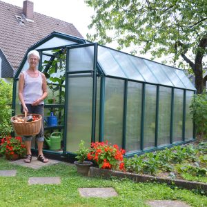 6'x12' Palram Canopia Rion EcoGrow Large Green Polycarbonate Greenhouse (1.8x3.6m) by Buy Sheds Direct
