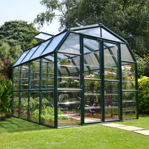 Palram Canopia Rion Grand Gardner 8x8 Green Greenhouse by Buy Sheds Direct