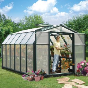 8'x12' Palram Canopia Rion Hobby Gardener Large Green Greenhouse (2.4x3.6m) by Buy Sheds Direct