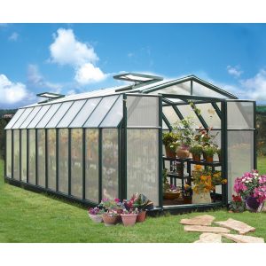 Palram Canopia Rion Hobby Gardner 8x20 Green Greenhouse by Buy Sheds Direct