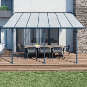 10x14 Palram Canopia Sierra Grey Patio Cover by Buy Sheds Direct