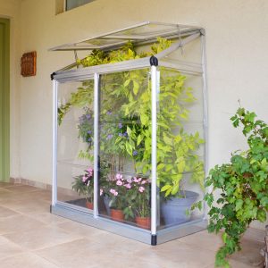 4'x2' Palram Canopia Lean To Small Wall Mini Greenhouse (1.2x0.6m) by Buy Sheds Direct