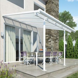 10x10 Palram Canopia Sierra White Patio Cover by Buy Sheds Direct