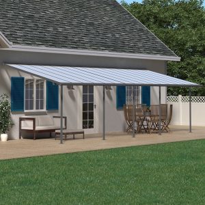 10x24 Palram Canopia Sierra Grey Patio Cover by Buy Sheds Direct