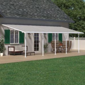 10x24 Palram Canopia Sierra White Patio Cover by Buy Sheds Direct