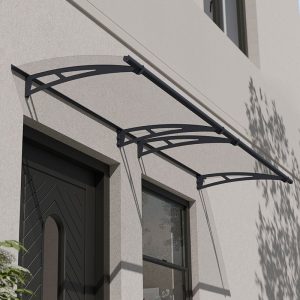 Palram Canopia Aquila 3000 Grey Clear Door Canopy by Buy Sheds Direct