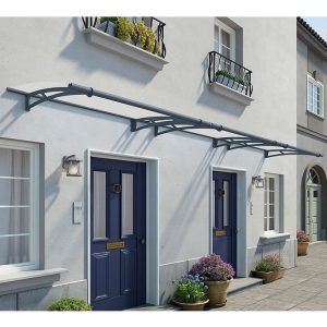 Palram Canopia Aquila 4500 Grey Clear Door Canopy by Buy Sheds Direct