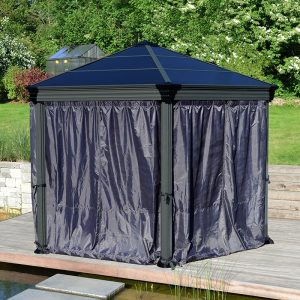 Palram Canopia Gazebo Curtains Set for Roma and Monaco Gazebos by Buy Sheds Direct