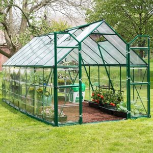 8' x 16' Palram Canopia Balance Green Greenhouse (4.87m x 2.44m) by Buy Sheds Direct