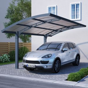 16x10 Palram Canopia Arizona Wave 5000 Grey Metal Carport by Buy Sheds Direct