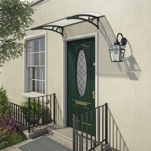 Palram Canopia Calisto 1350 Twinwall Grey Door Canopy by Buy Sheds Direct