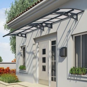 Palram Canopia Herald 4460 Black Door Canopy by Buy Sheds Direct