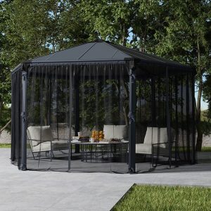 Palram Canopia Gazebo Netting Set for Roma and Monaco Gazebos by Buy Sheds Direct