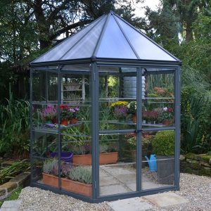 8x7 Palram Canopia Oasis Hexagonal Polycarbonate Greenhouse by Buy Sheds Direct
