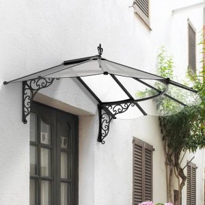 6' x 4' Palram Canopia Iris 1780 Black Door Canopy (1.75m x 1.25m) by Buy Sheds Direct