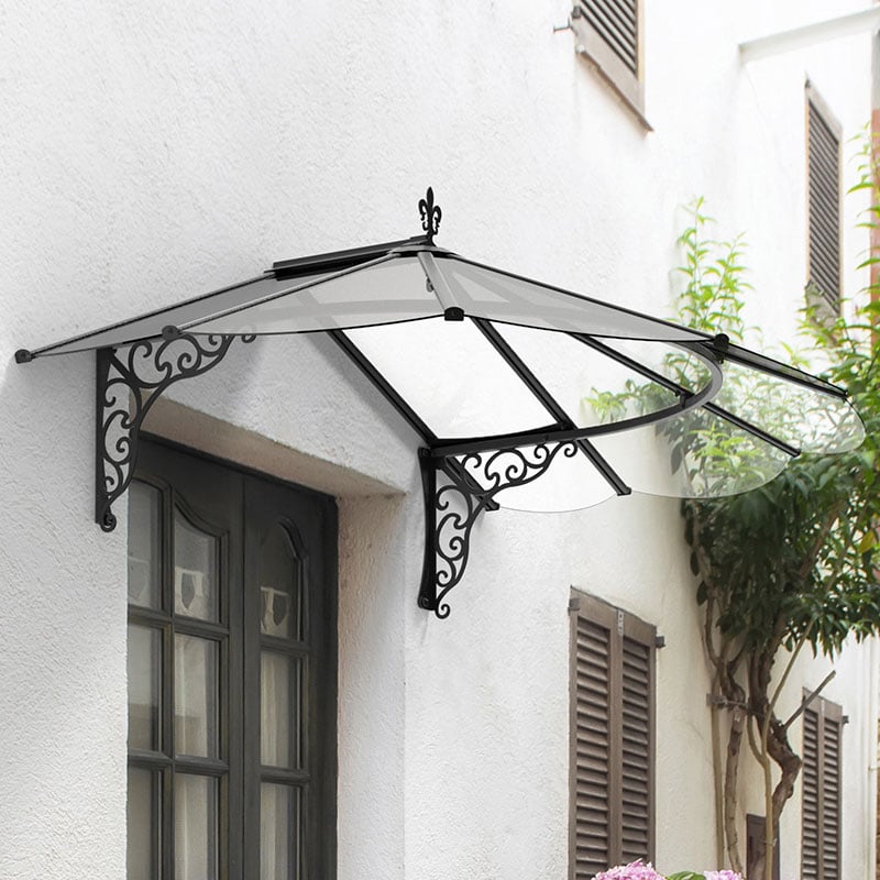 6' x 4' Palram Canopia Iris 1780 Black Door Canopy (1.75m x 1.25m) by Buy Sheds Direct